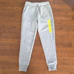 🆕️ Puma Embossed Men's Gray Fleece Jogger Pants Sweat Pants Size S